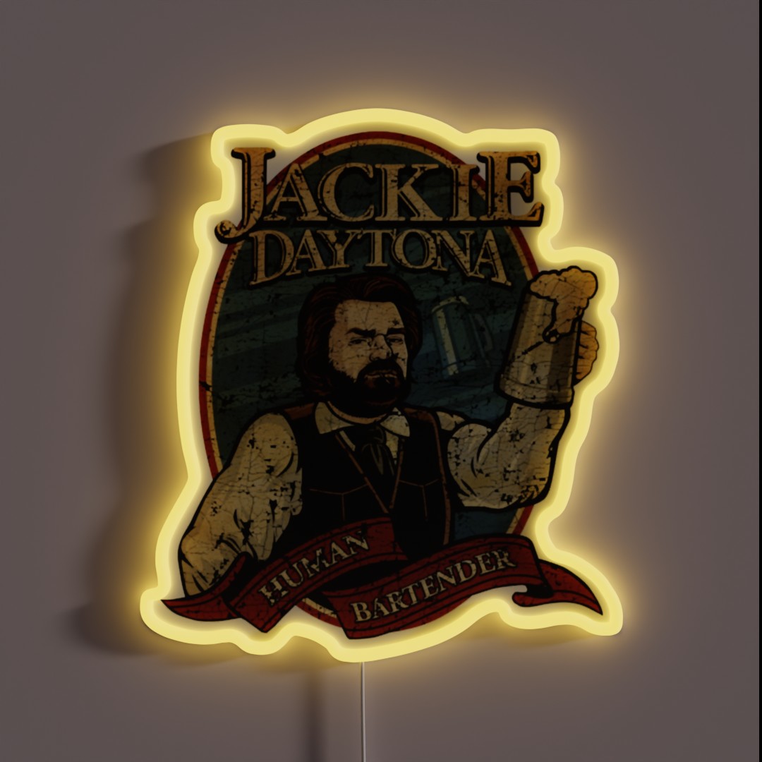 What We Do In The Shadows Jackie Daytona Beer RGB Neon Sign What We Do In The Shadows Jackie Daytona Beer RGB Neon Sign