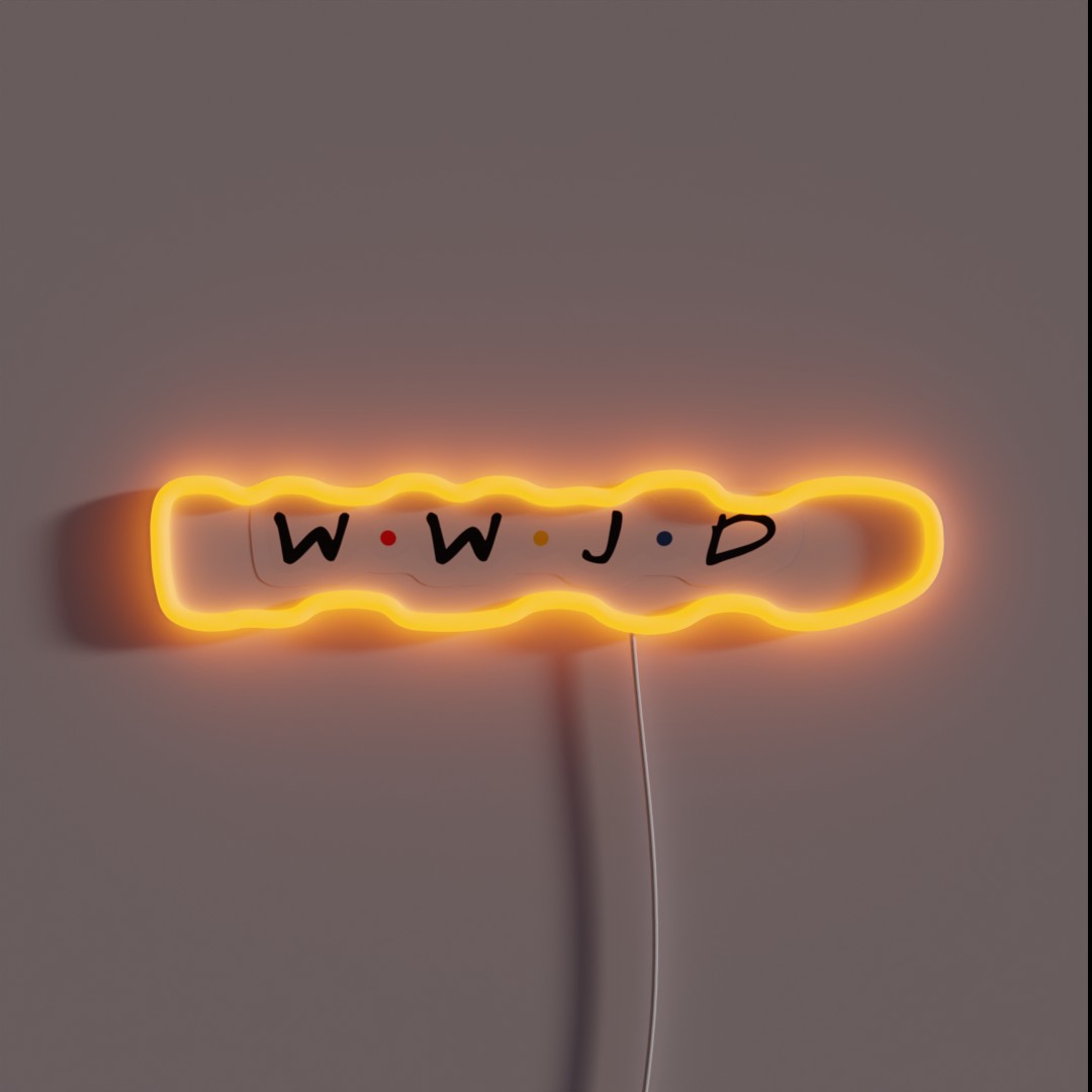 What Would Jesus Do RGB Neon Sign What Would Jesus Do RGB Neon Sign