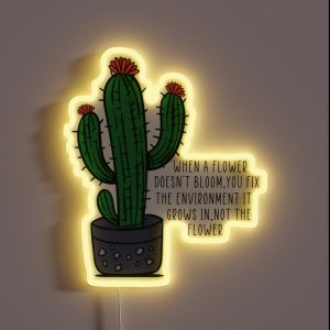 When A Flower Doesn T Bloom Vinyl Autism Awareness Acceptance Special Special Education Teacher Gift Aba RGB Neon Sign When A Flower Doesn T Bloom Vinyl Autism Awareness Acceptance Special Special Education Teacher Gift Aba RGB Neon Sign