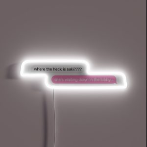 Where The Heck Is Saki RGB Neon Sign