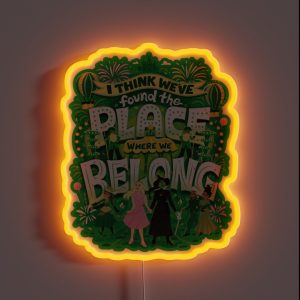 Where We Belong RGB Neon Sign Where We Belong RGB Neon Sign