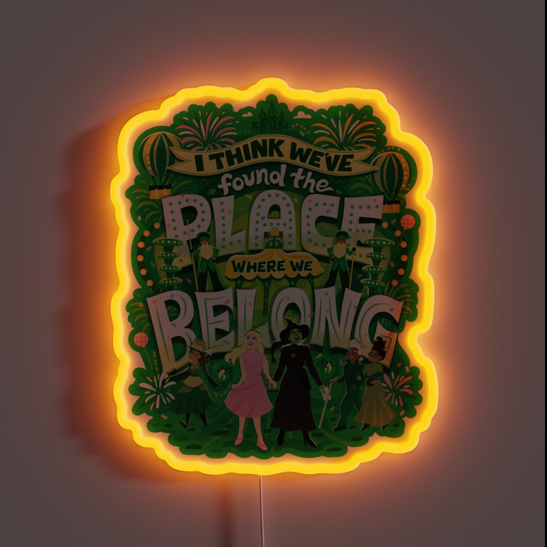 Where We Belong RGB Neon Sign Where We Belong RGB Neon Sign
