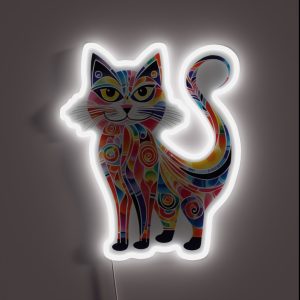 Whimsical Cat 1 RGB Neon Sign Whimsical Cat 1 RGB Neon Sign