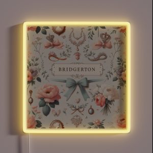 Whimsical World Of Bridgerton Print RGB Neon Sign Whimsical World Of Bridgerton Print RGB Neon Sign