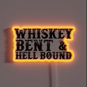 Whiskey Bent RGB Neon Sign