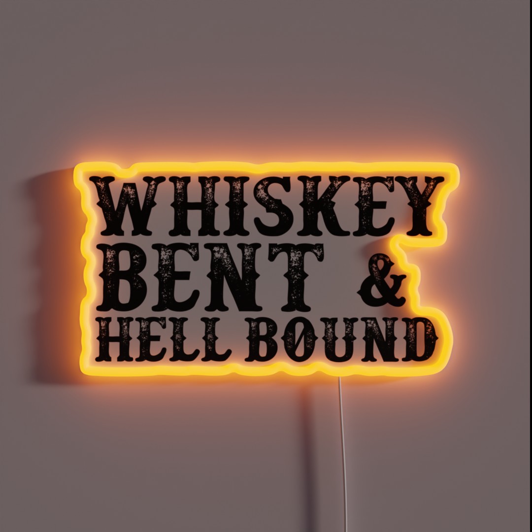 Whiskey Bent RGB Neon Sign Whiskey Bent RGB Neon Sign