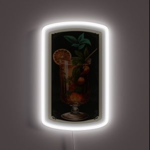 Whiskey Cocktail Old Fashioned RGB Neon Sign Whiskey Cocktail Old Fashioned RGB Neon Sign