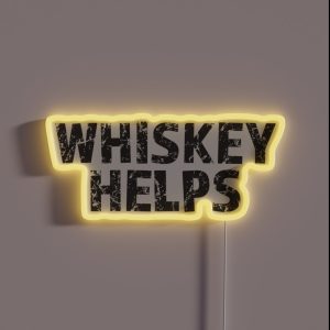 Whiskey Helps RGB Neon Sign Whiskey Helps RGB Neon Sign