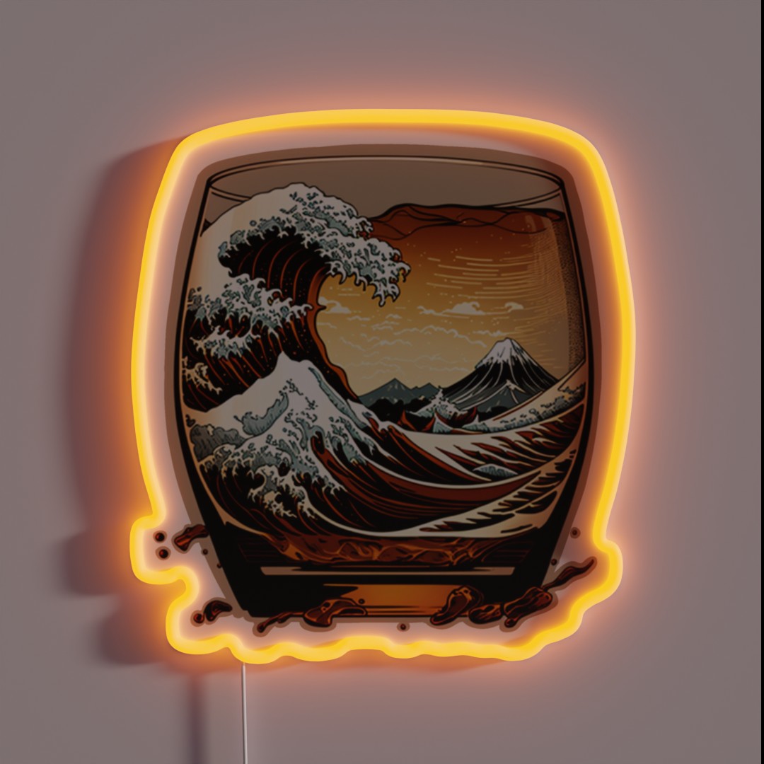 Whiskey Wave RGB Neon Sign Whiskey Wave RGB Neon Sign