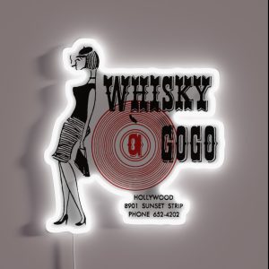 Whisky A Go Go Vintage Poster Restoration Digital Painting Retro Band Gig Poster RGB Neon Sign Whisky A Go Go Vintage Poster Restoration Digital Painting Retro Band Gig Poster RGB Neon Sign