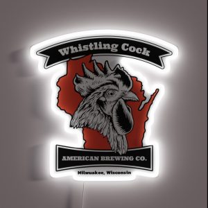 Whistling Cock American Brewing Co Milwaukee WI RGB Neon Sign