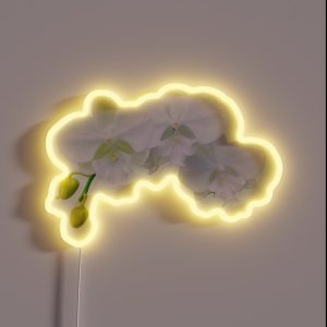 White Orchid Trio RGB Neon Sign