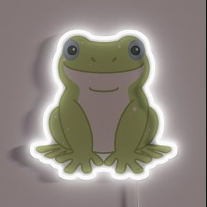 White S Tree Frog Green Blue Eyed RGB Neon Sign White S Tree Frog Green Blue Eyed RGB Neon Sign