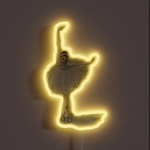 White Swan Ballet RGB Neon Sign