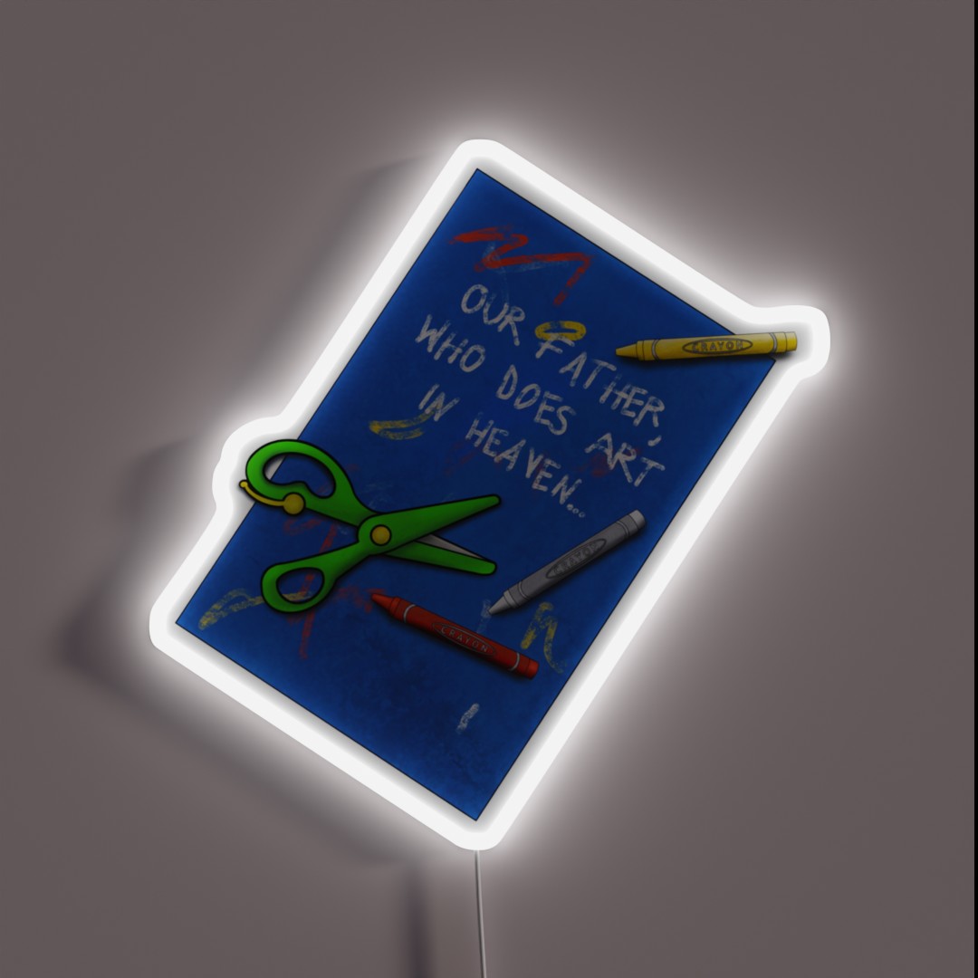 Who Does Art RGB Neon Sign Who Does Art RGB Neon Sign