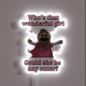 Who S That Wonderful Girl RGB Neon Sign