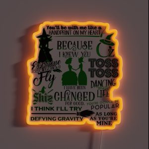 Wicked Quotes RGB Neon Sign