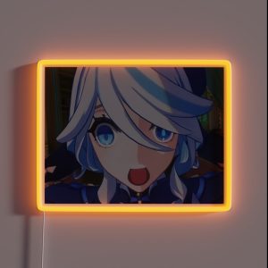 Wide Furina Shocked RGB Neon Sign