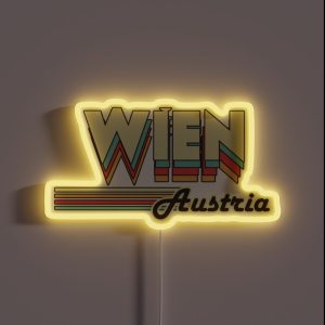 Wien Austria City Visit RGB Neon Sign