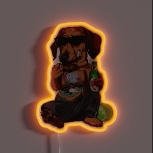 Wiener Dawg Fanart RGB Neon Sign