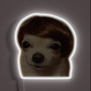 Wig Dog Meme RGB Neon Sign