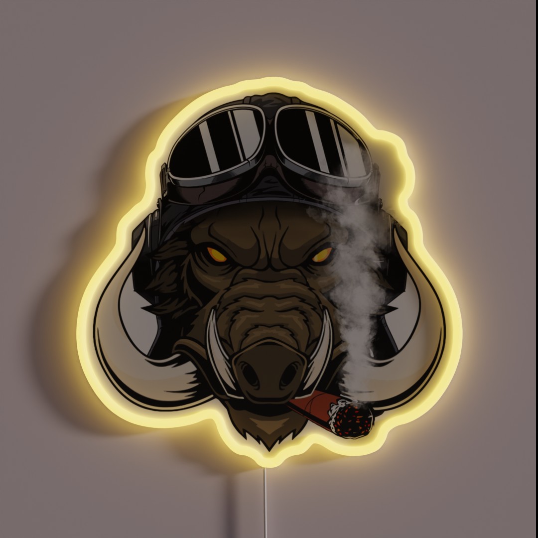 Wild Boar RGB Neon Sign Wild Boar RGB Neon Sign
