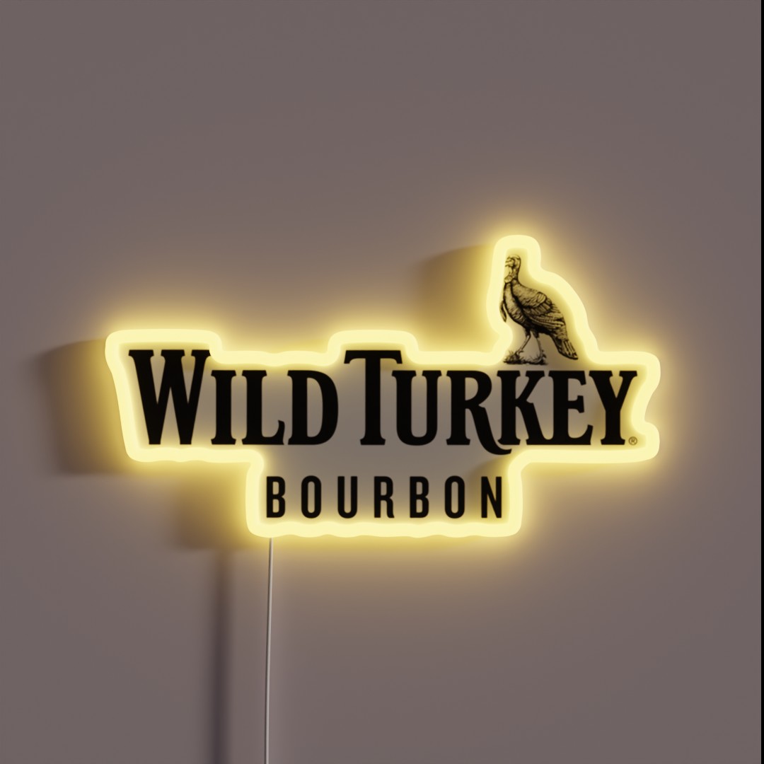 Wild Turkey Bourbon RGB Neon Sign Wild Turkey Bourbon RGB Neon Sign