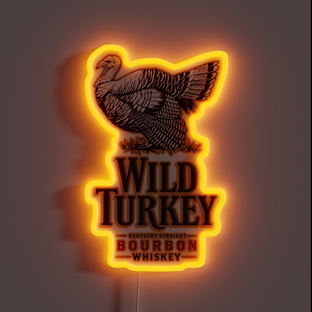 WILD TURKEY RGB Neon Sign WILD TURKEY RGB Neon Sign