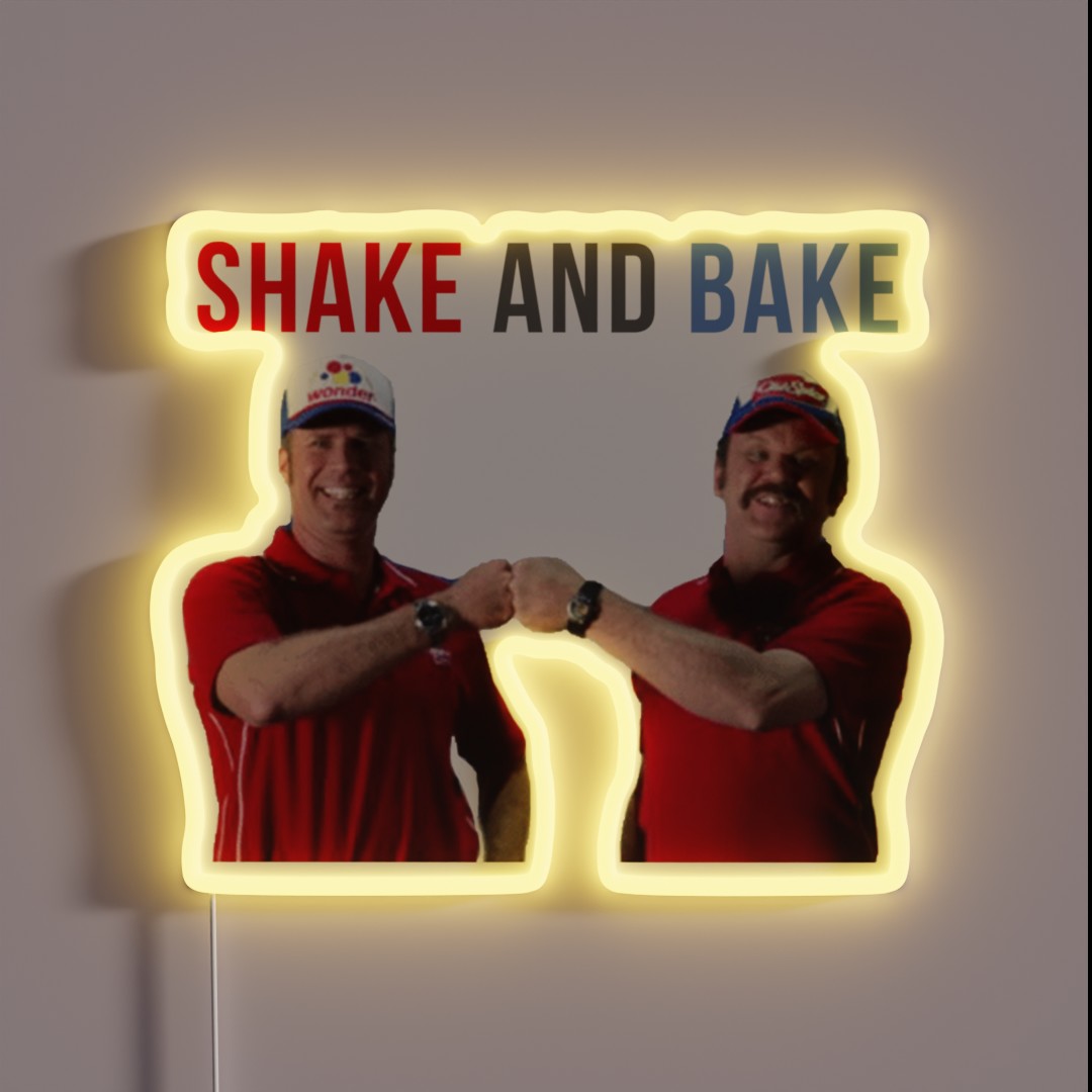 Will Ferrell Talladega Nights Ricky Bobby RGB Neon Sign Will Ferrell Talladega Nights Ricky Bobby RGB Neon Sign