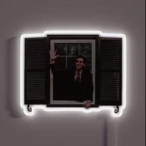 Will Wood Window Cutout RGB Neon Sign