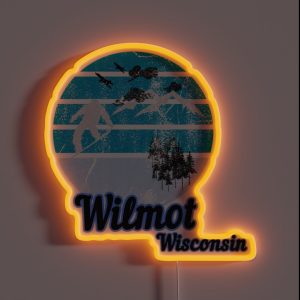 Wilmot Wisconsin Usa Winter Ski Resort RGB Neon Sign