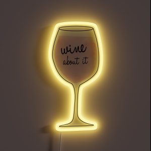 Wine About It RGB Neon Sign