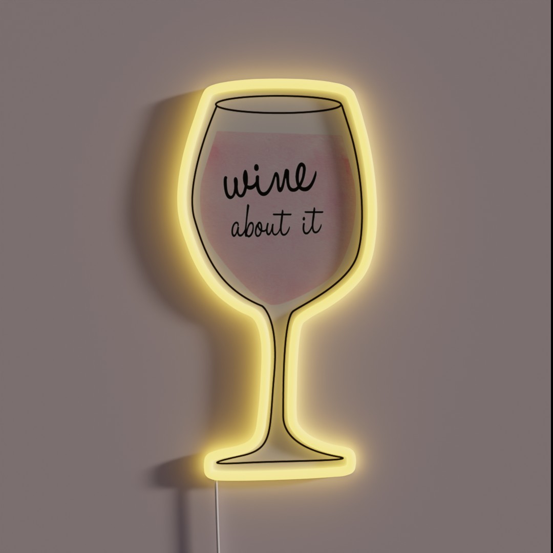 Wine About It RGB Neon Sign Wine About It RGB Neon Sign