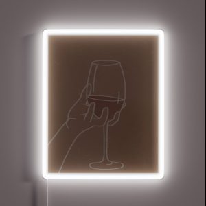 Wine Aesthetic RGB Neon Sign