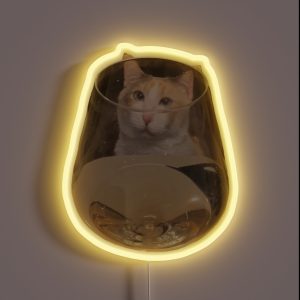 Wine Glass Ponk RGB Neon Sign Wine Glass Ponk RGB Neon Sign