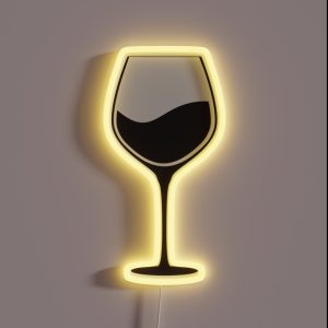 Wine Glass RGB Neon Sign