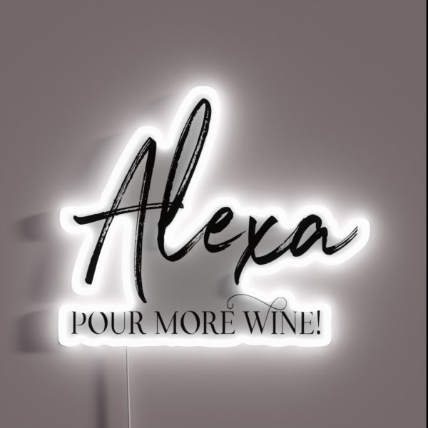 Wine Lover Gift Love Wine RGB Neon Sign
