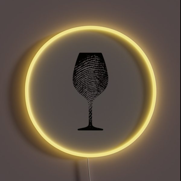 Wine Scene Investigator True Crime Lover RGB Neon Sign