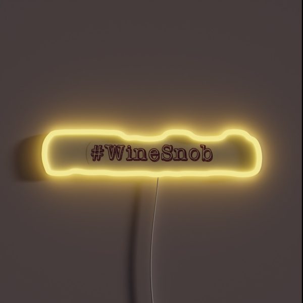 Wine Snob RGB Neon Sign