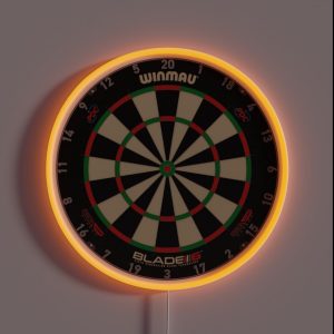 Winmau Blade 6 Triple Core PDC Dartboard RGB Neon Sign Winmau Blade 6 Triple Core PDC Dartboard RGB Neon Sign