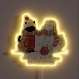 Winter Cats RGB Neon Sign Winter Cats RGB Neon Sign