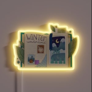 Winter Scrapbook RGB Neon Sign