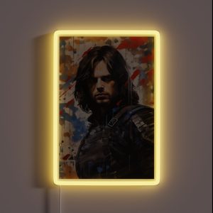 Winter Soldier Painting RGB Neon Sign