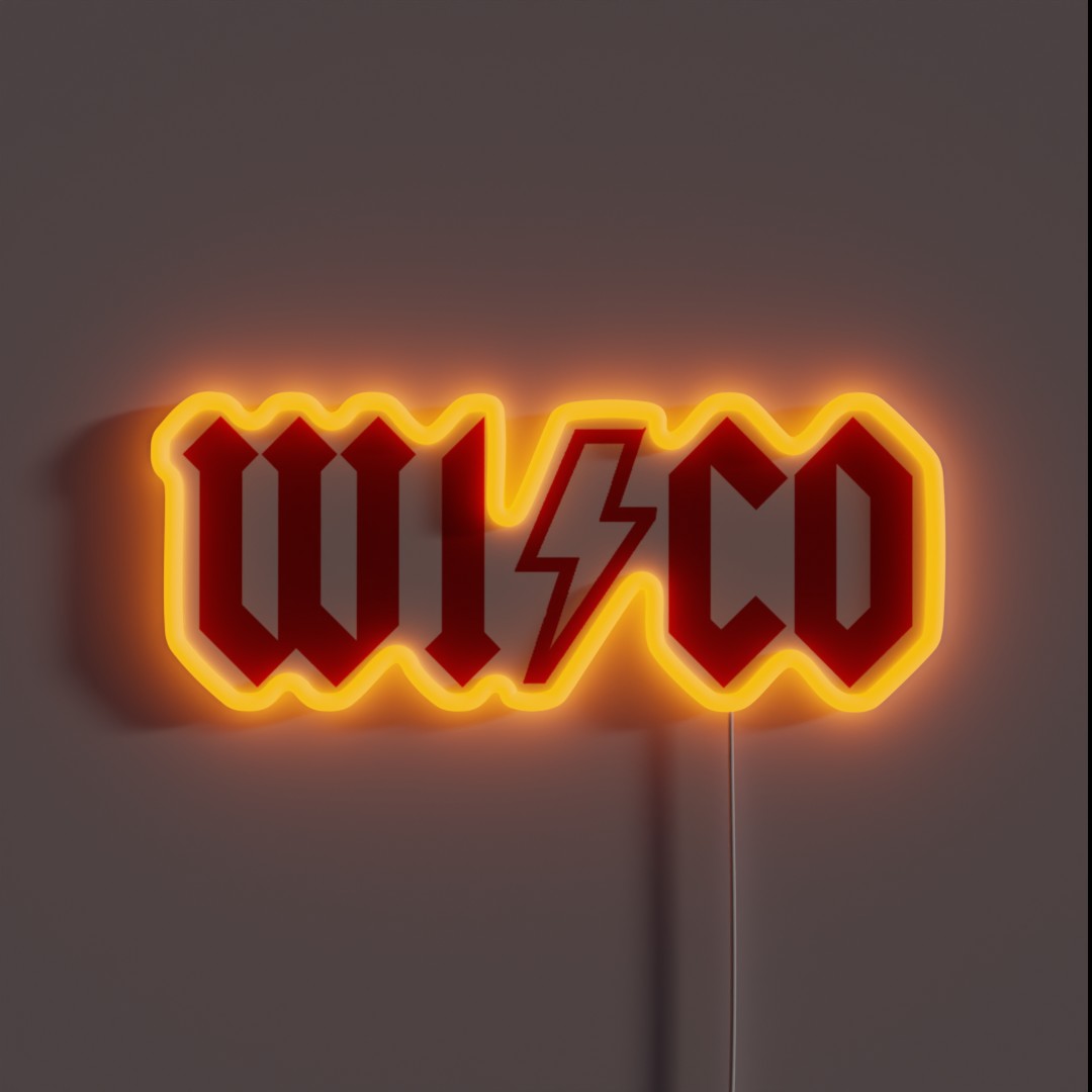 Wisco Acdc RGB Neon Sign Wisco Acdc RGB Neon Sign