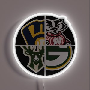 Wisco Sports Quad RGB Neon Sign