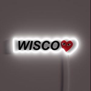 Wisconsin Heart RGB Neon Sign