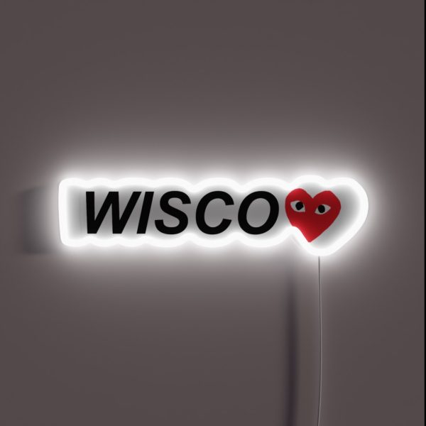 Wisconsin Heart RGB Neon Sign