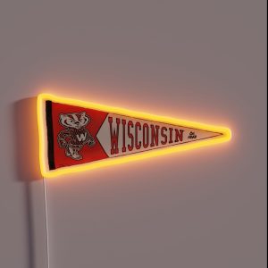 Wisconsin Pennant RGB Neon Sign