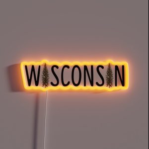 Wisconsin Pine RGB Neon Sign