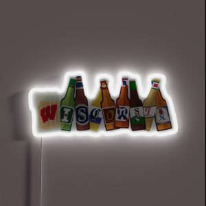 Wisconsin RGB Neon Sign Wisconsin RGB Neon Sign